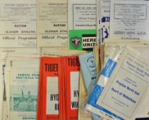 Selection of mixed football programmes from 1960s onwards to include 1967 Preston North End v