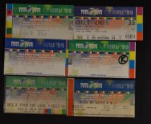 6x 1999 Rugby World Cup quarter final and qualifying match tickets - to incl 2 matches in