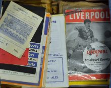 Selection of Stockport County 1960s away football programmes covering a mix of programmes from