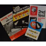British Lions 1977 Rugby Programmes: all 4x Tests, with the Lions just losing series 3-1 in dying