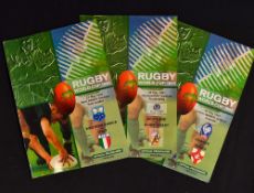 Rugby World Cup 1995 Programmes: Trio of group games in the standard compact South Africa tournament