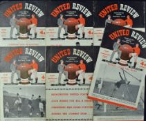1953/54 Manchester United home match programmes to include Chelsea, WBA, Middlesbrough, Sheffield