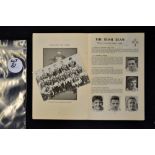 1961 Scotland v Ireland signed rugby programme and Ireland team photograph - signed by Tom Kiernan