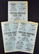 Selection of Chester home programmes 1950/51 to include New Brighton (final season), Bradford