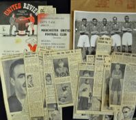 1946/47 Manchester United v Huddersfield Town football programme - plus 1947 Lets talk about
