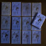 13x Rowans & Co Glasgow "Rugby Guides" pocket handbooks from 1923 -1938 - all in their original blue