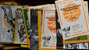 Collection of Wolverhampton Wanderers home match programmes generally from 1970's onwards,