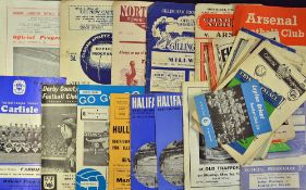 Collection of 1950's football programmes to include 1950/51 Arsenal v Northampton Town (FAC),