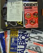 Collection of football programmes from various cup matches including Texaco, Leyland Daf, Autoglass,