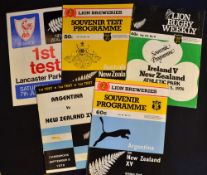 New Zealand in the 1970s, Rugby Programmes: Homes v Ireland 05/06/76; Australia (1st) 19/08/78;