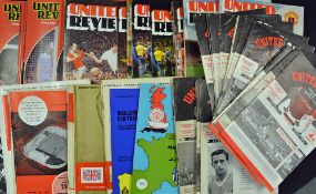 Collection of Manchester United home programmes from 1959 to 1969 European matches noted and also