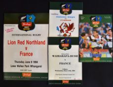 France Rugby Programmes in NZ, 1994: fine quartet from the June games between France and