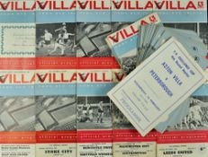 Collection of Aston Villa home programmes from Championship season 1959/60 full season (includes v