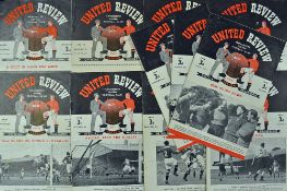 1950/51 Manchester United home match programmes to include Fulham, Liverpool, Blackpool, Aston