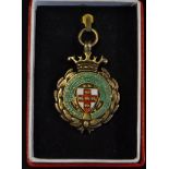 1969/70 Yorkshire County Northern RFL Challenge Cup winners medal - silver gilt and enamel medal