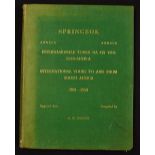 Scarce South Africa Rugby Book titled 'Springbok Annals 1891-1958 - Tours to and from SA" by D.H