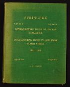 Scarce South Africa Rugby Book titled 'Springbok Annals 1891-1958 - Tours to and from SA" by D.H