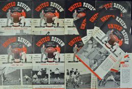 1950/51 Manchester United home match programmes to include Leeds Utd (FAC), Oldham Athletic (FAC),