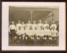 Transvaal XV v England ('British Lions') 1903 picture: Fine rare original mounted, framed and glazed