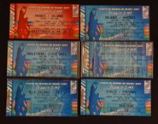 6x Rugby World Cup group stage match tickets to include 2x England v USA (VG) and v South Africa (