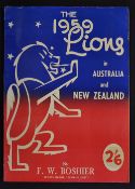 1959 British Lions in Australia and New Zealand publication - in the original pictorial coloured