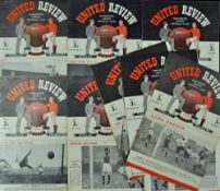 1949/50 Manchester United home match programmes to include Manchester City, Stoke City, Charlton