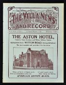 1924/25 Aston Villa v Sheffield Utd Division 1 match programme at Villa Park dated 17 January