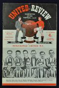 1952 Charity Shield match at Old Trafford football programme dated 24 September with a 5.15pm kick-