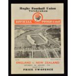 1936 England v New Zealand 1936 Rugby Programme: Sought-after edition of this official Twickenham