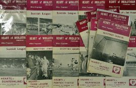 Collection of Hearts homes championship winning season 1959/60 (14) to include Third Lanark, Celtic,
