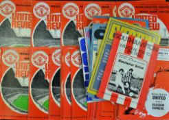1973/74 Manchester United relegation season match programmes to include homes (31) including Rangers