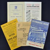 Selection of 1958 South Africa on Tour football programmes to include Norfolk at Carrow Road,