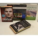 4x Ireland Rugby related books - to incl signed copy "Becoming A Lion" by Johnny Sexton c/w dust