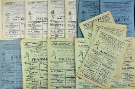 Collection of Chester home football programmes 1961/62 (20) to include Ashington (FAC), Barrow,