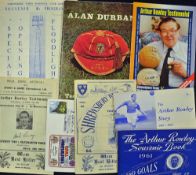Selection of Shrewsbury Town friendly/testimonial games to include 1965 v Ex. Wolves star XI (Arthur