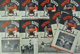 1951/52 Manchester United home match programmes to include Charlton Athletic, Stoke City, Preston