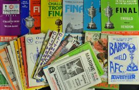 Selection of 1960s onwards FA Amateur Vase Trophy football programmes includes finals and semi-final