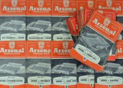 Selection of 1950's Arsenal home programmes to include 1956/57 (23), 1957/58 (21), 1958/59 (23),