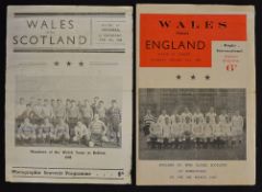 2x Wales Rugby 'Pirate' programmes from '48/49 & '49/50 (Grand Slam) to incl v England 15/01/49