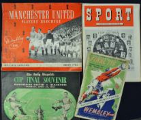 1948 FA Cup Final match programme Manchester United v Blackpool - plus Cup Final Souvenir (Daily