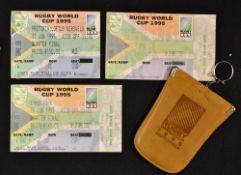 4x 1995 South Africa Rugby World Cup semi-final and quarter final match tickets to incl semi-final