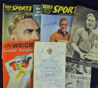 1959 Wolverhampton Wanderers '100 Caps for Billy Wright' Signed Dinner Menu held at the Civic