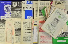 Selection of Scottish football programmes 1960's, good content of Celtic and Rangers with other