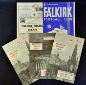 1963/64 Scottish League Cup football programmes to include Hearts v Falkirk, Hearts v Motherwell,