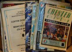 Collection of Manchester City match programmes from 1960's onwards including homes and aways with