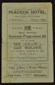 1924 East Midlands v New Zealand All Blacks Invincibles rugby programme - played at Franklin's