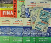 Collection of FA Cup Final match programmes to include 1946 (damaged), 1947, 1954, 1955, 1956, 1957,
