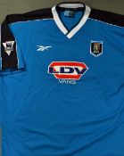 1998/99 Stan Collymore Aston Villa match worn football shirt a short sleeve away shirt with No9 to