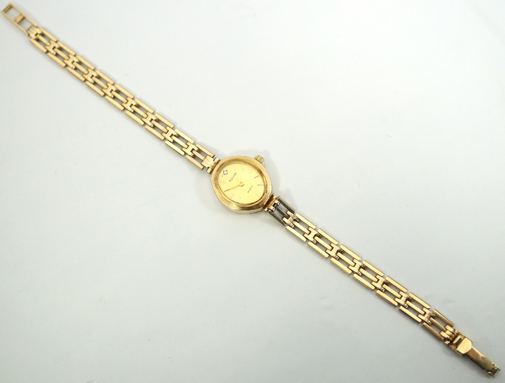 LADY'S 9CT GOLD ACCURIST COCKTAIL WATCH bearing the Swiss standard mark, - Image 2 of 2