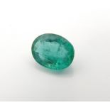 CERTIFIED LOOSE OVAL CUT NATURAL EMERALD